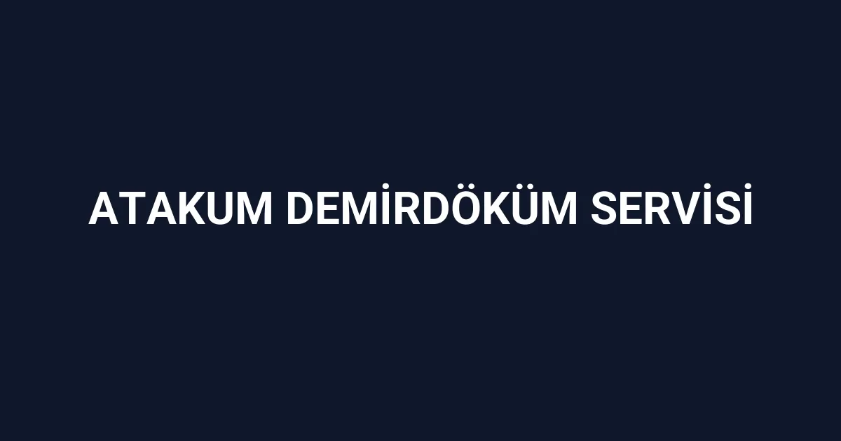 Atakum Demirdöküm Servisi